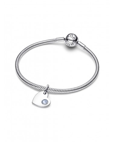 Charm Pandora Colgante Grabable Gema Azul Agua 794295C03 - foto 3