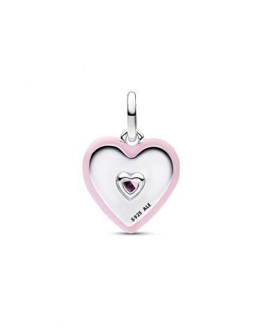 Charm Pandora Medallón Corazón Radiante Rosa 794409C01 - foto 2