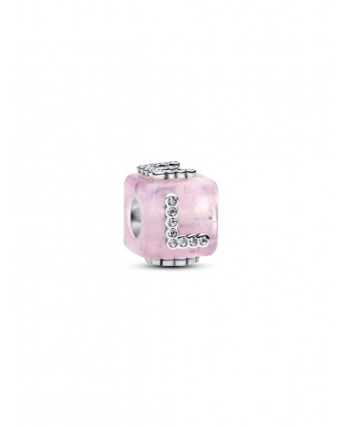 Charm Pandora Cubo Amor Cristal de Murano Rosa 794433C01
