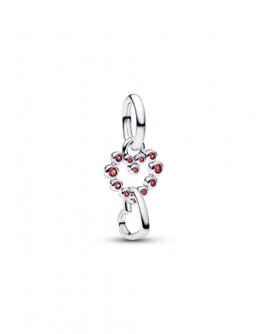 Charm Pandora Colgante Corazones Conectados y Gemas Rojas 794435C01