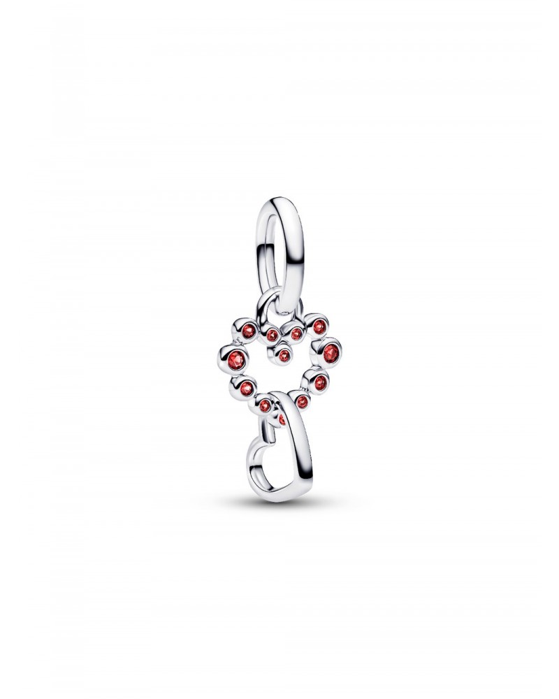 Charm Pandora Colgante Corazones Conectados y Gemas Rojas 794435C01