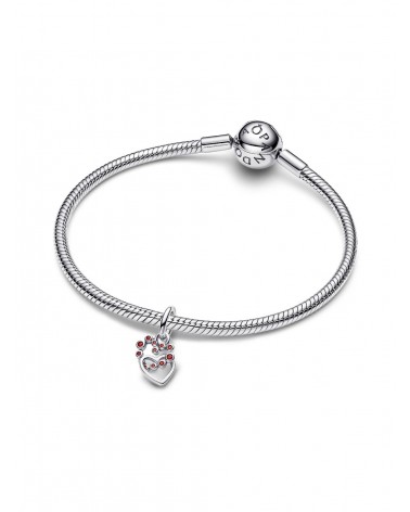 Charm Pandora Colgante Corazones Conectados y Gemas Rojas 794435C01 - foto 2