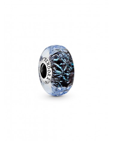 Charm Pandora en Cristal de Murano Azul Oscuro 798938C00