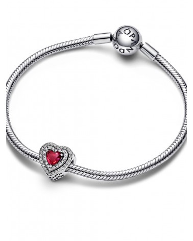 Charm Pandora Corazón Nivelado Rojo Brillante 799218C02 - foto 2