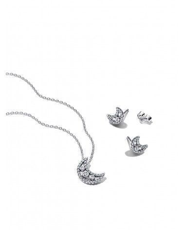 Conjunto de Regalo Collar y Pendientes Luna Pandora BG1025001