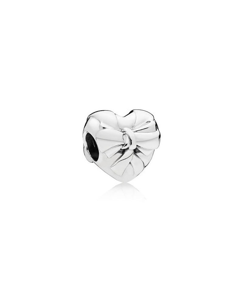 Charm Pandora corazón con lazo de plata Colección Día de la Madre 797303