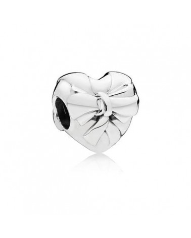 Charm Pandora corazón con lazo de plata Colección Día de la Madre 797303