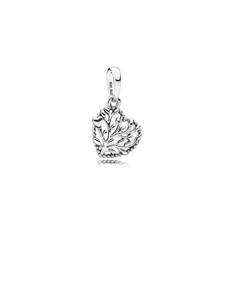 Charm Pandora corazón con árbol de la vida en plata 797140