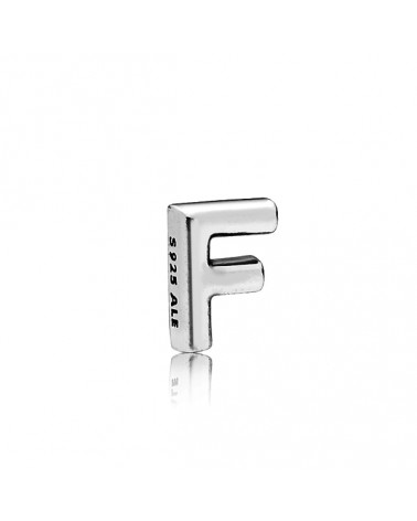 Petite Pandora Locket letra F en plata de primera ley 797323