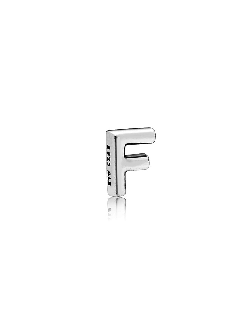 Petite Pandora Locket letra F en plata de primera ley 797323