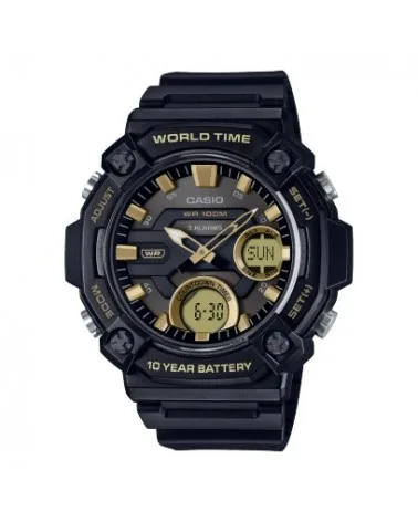 Reloj Casio Collection de hombre grande sumergible 100 metros AEQ-120W-9AVEF