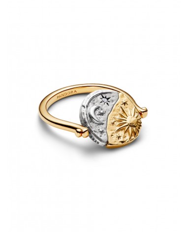 Anillo Pandora Medallón Reversible Sol y Luna 164810C01 - foto 2