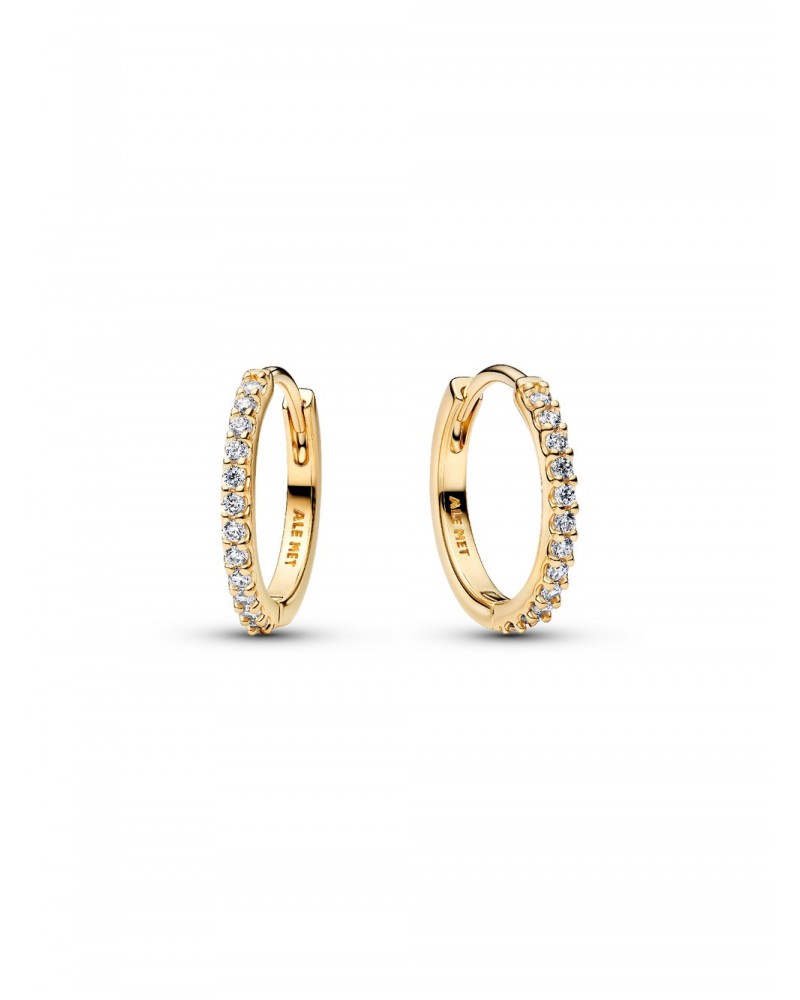 Pendientes de aro Mini Brillantes Pandora 264649C01