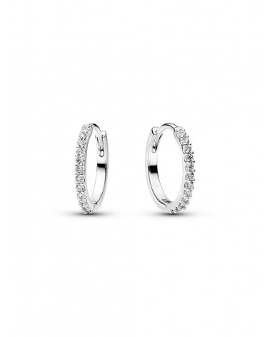 Pendientes de aro Mini Brillantes Pandora 294649C01