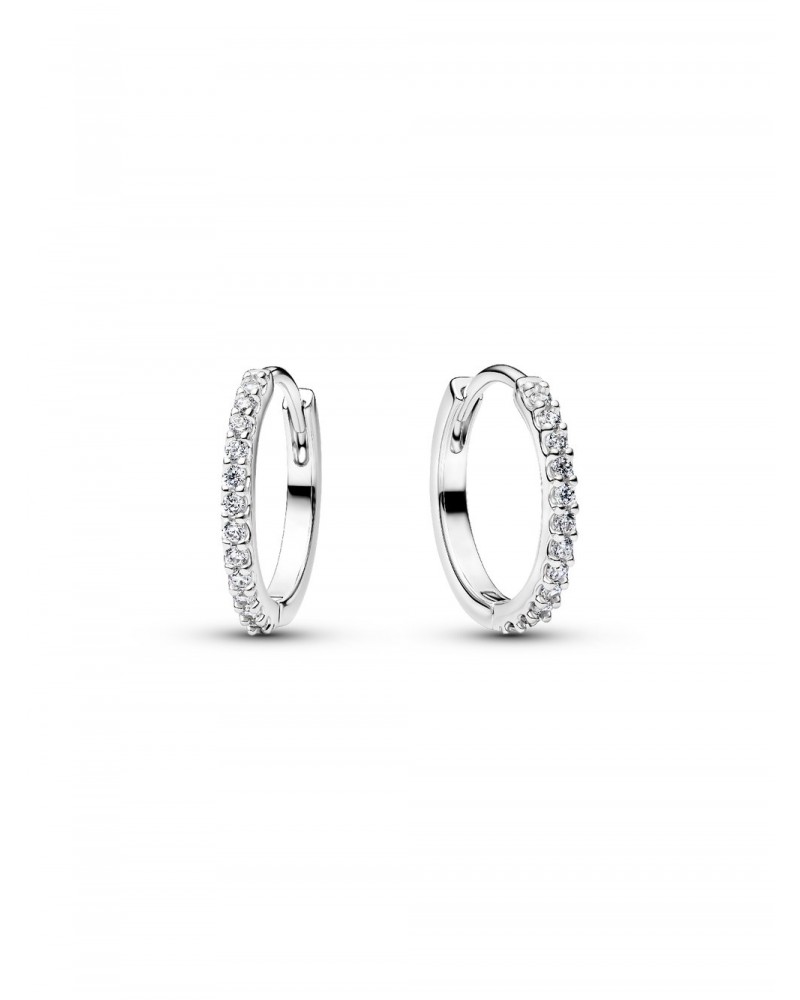 Pendientes de aro Mini Brillantes Pandora 294649C01
