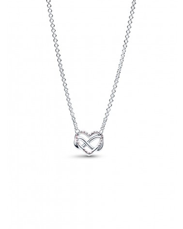 Collar Pandora Corazón Infinito Rosa Brillante 392666C02 - foto 2