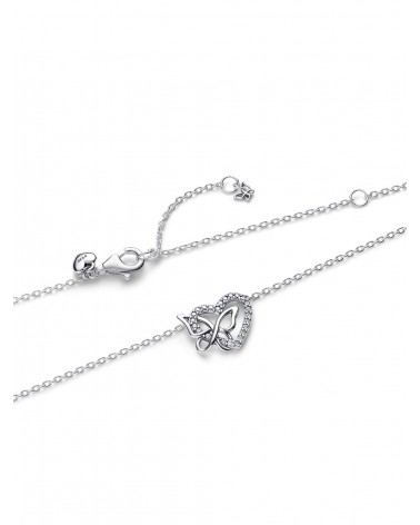 Collar Pandora Corazón y Mariposa Entrelazados 394477C01 - foto 2