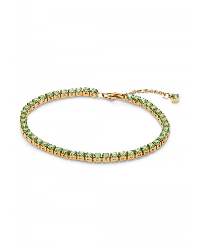 Pulsera Pandora de Tenis Verde Brillante 561469C02