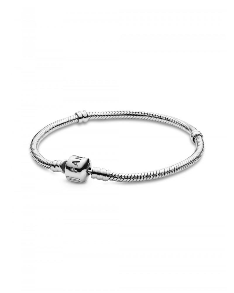 Pulsera Pandora Moments Cadena de Serpiente con Cierre de Barril 594593C00