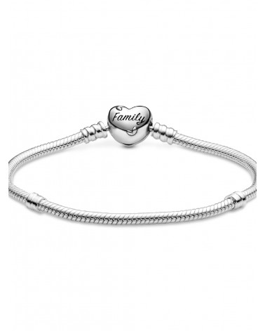 Pulsera Pandora de Cadena de Serpiente Cierre de Corazón Árbol Genealógico 598827C01 - foto 2
