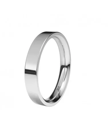 Alianza de boda plata 925 3,5 mm plana confort
