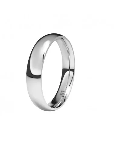 Alianza de boda plata 925 4 mm almendra