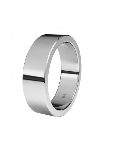 Alianza de boda plata 925 6 mm rectangular