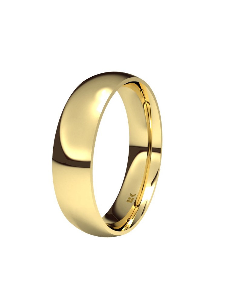 Alianza de boda oro amarillo 9k 5 mm almendra