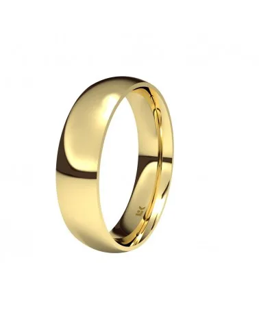 Alianza de boda oro amarillo 18k 5 mm almendra