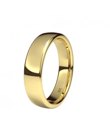 Alianza de boda oro amarillo 18k 5 mm ovalada