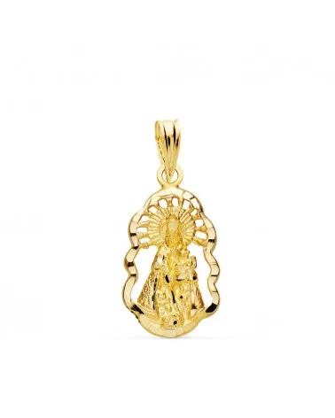 Medalla oro 18k amarillo silueta Virgen de los Desamparados