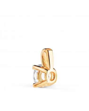 Colgante oro 18k amarillo diamante de laboratorio