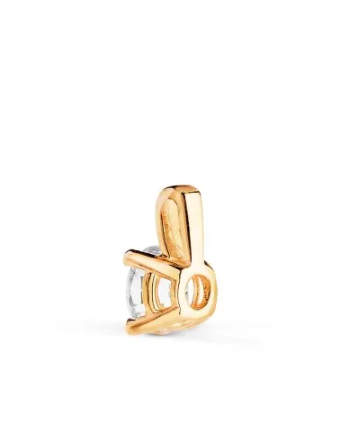 Colgante oro 18k amarillo diamante de laboratorio