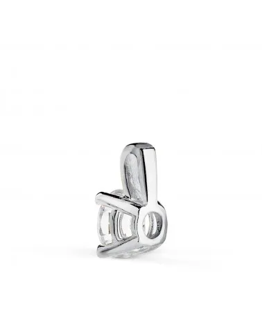 Colgante oro 18k blanco diamante de laboratorio