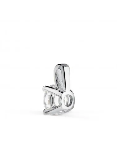 Colgante oro 18k blanco diamante de laboratorio