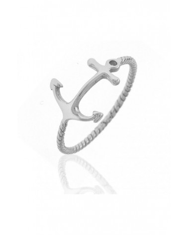 ANILLO PLATA ANCLA ANCHOR