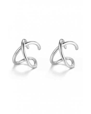 PENDIENTES EAR CUFF PLATA.