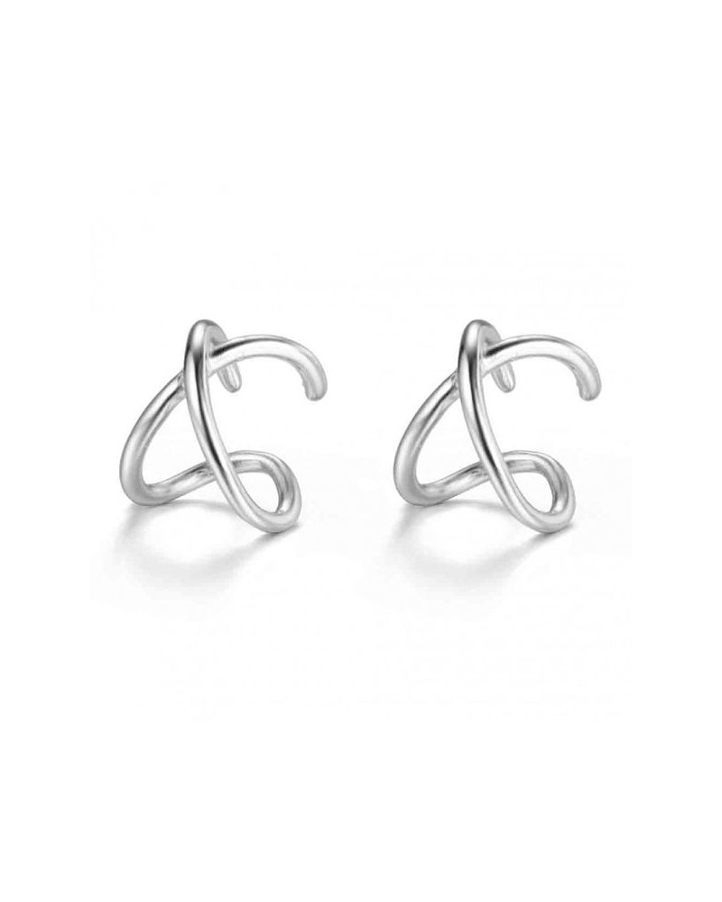 PENDIENTES EAR CUFF PLATA.