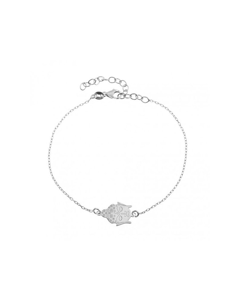 PULSERA PLATA BUDA