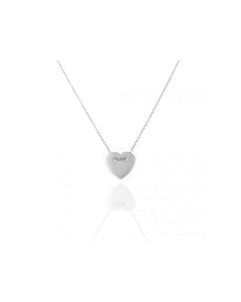 COLLAR CORAZON PLATA