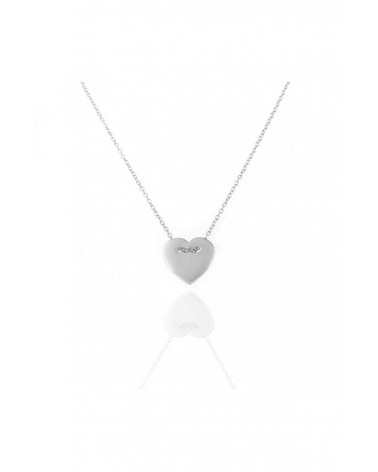 COLLAR CORAZON PLATA