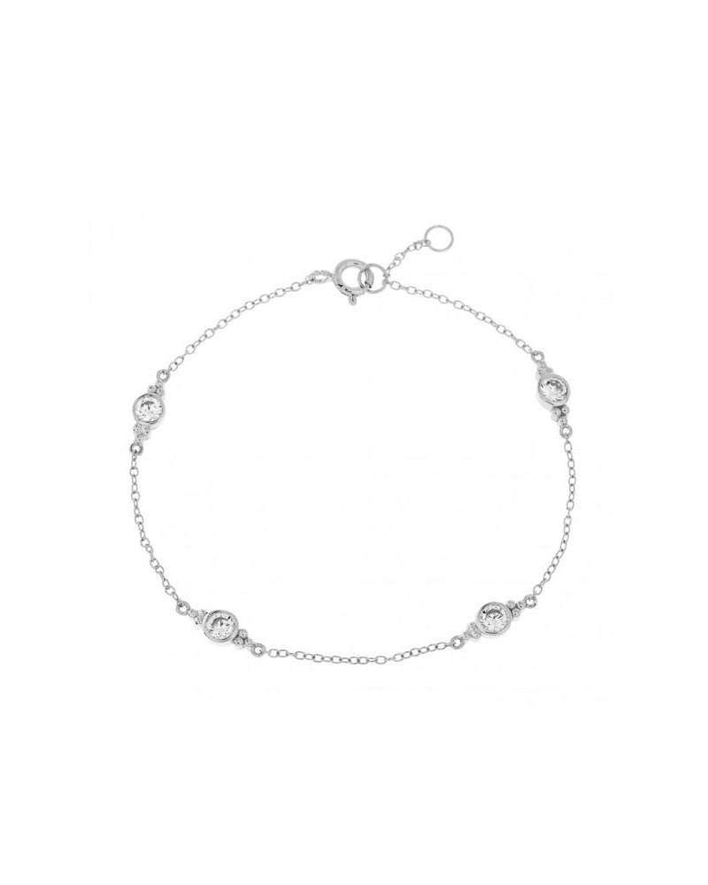 PULSERA PLATA CIRCONITAS