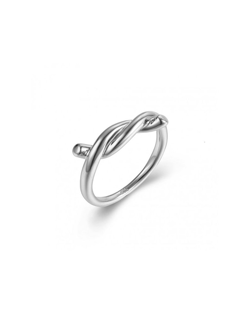 ANILLO PLATA NUDO