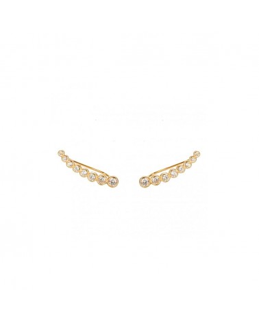 PENDIENTES TREPADORES PLATA