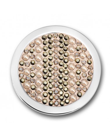 MI MONEDA GRANDE SWAROVSKI PERLAS CHAMPAGNE PEARLS CRYSTALS SW-JOY-42-L