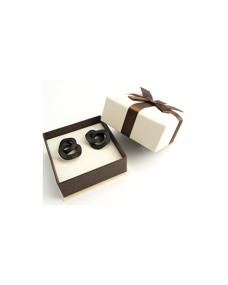 PENDIENTES MADERA TODO NEGRO