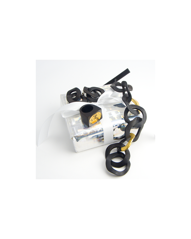 PENDIENTES MADERA TODO NEGRO