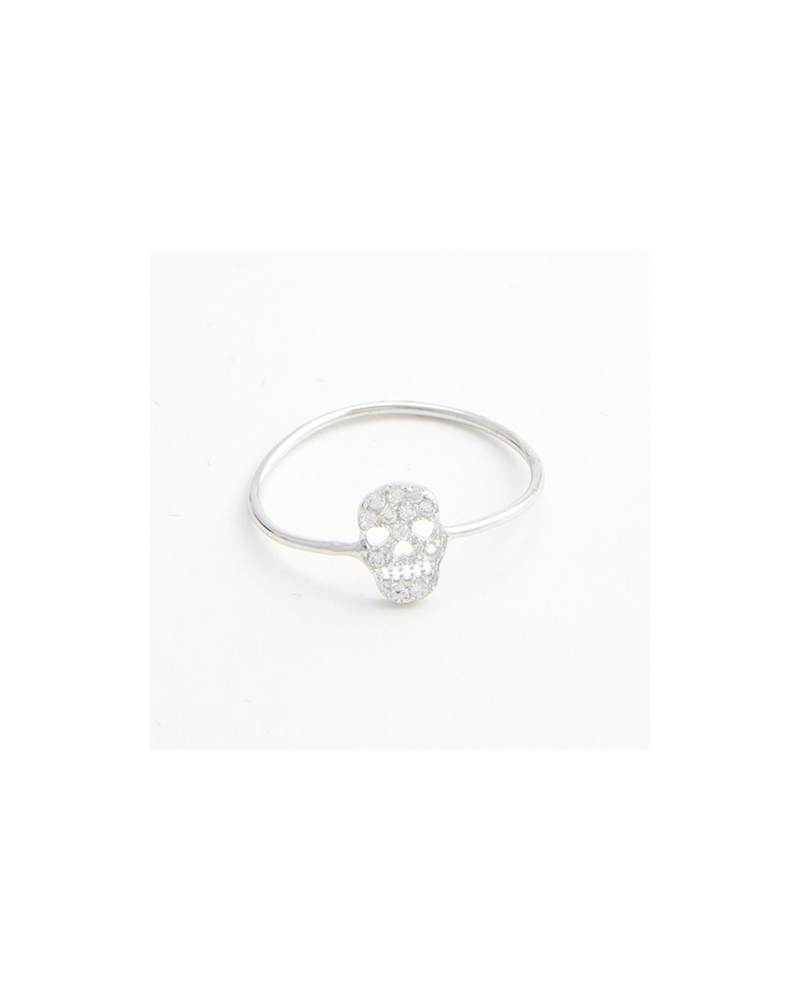 ANILLO CALAVERA BLANCA