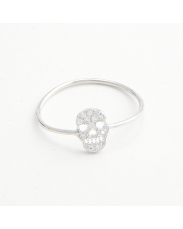 ANILLO CALAVERA BLANCA