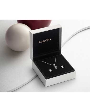 PANDORA EARRINGS AND NECKLACE SET